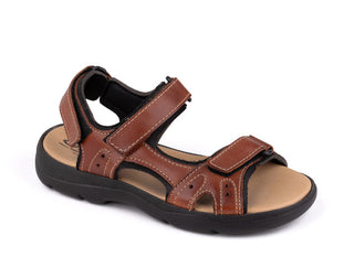 Comfy Leather velcro straps flat sandal